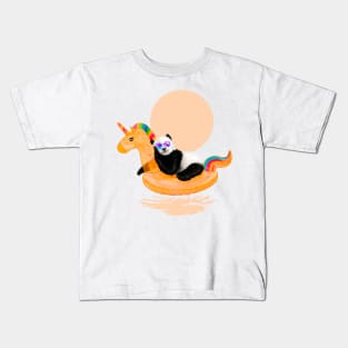 Chillin (Unicorn Panda) Kids T-Shirt